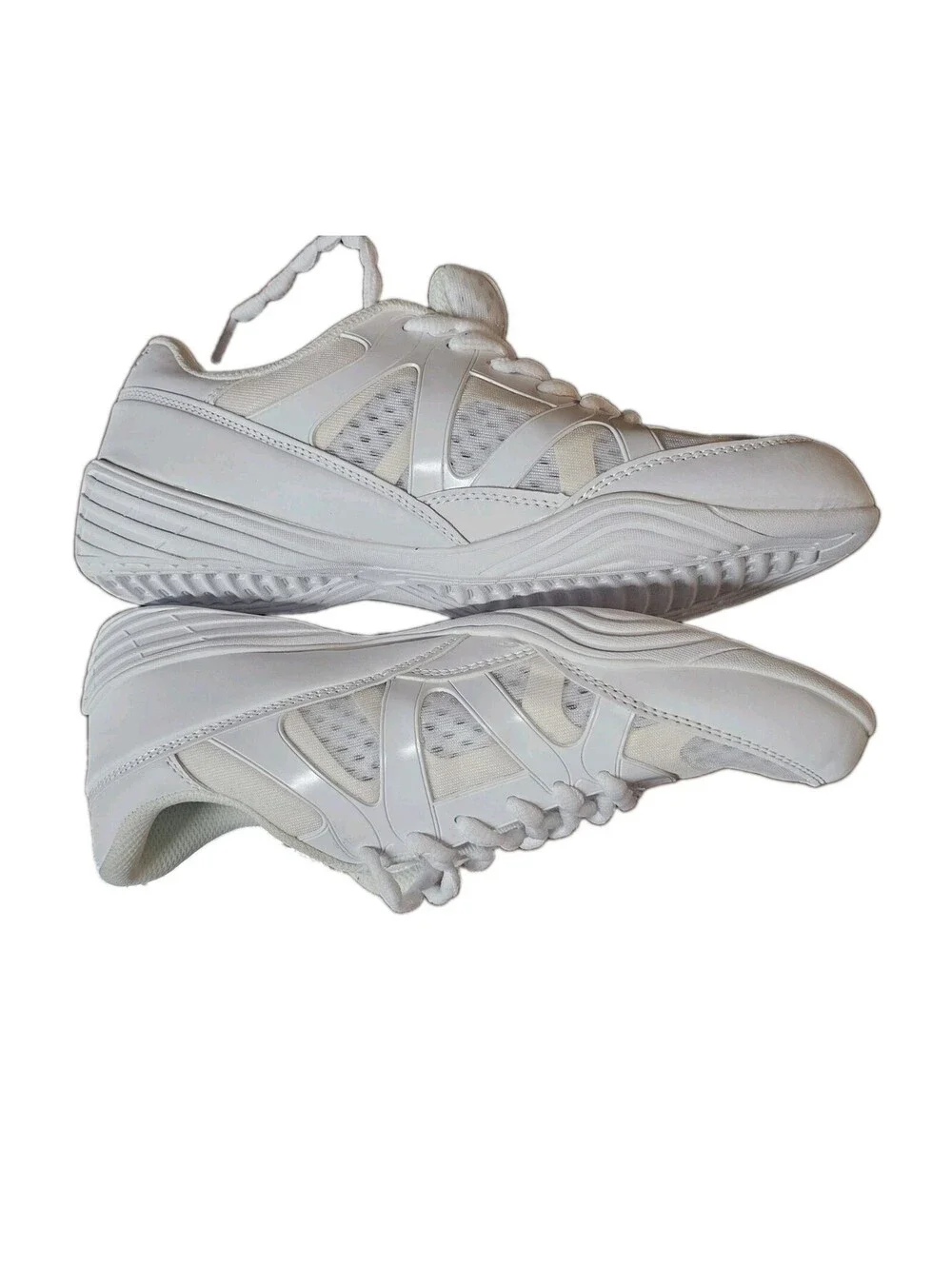 Eight Count Elevate E8119 White Cheer Shoes Women's Size 9.5 US NWOB Refkective